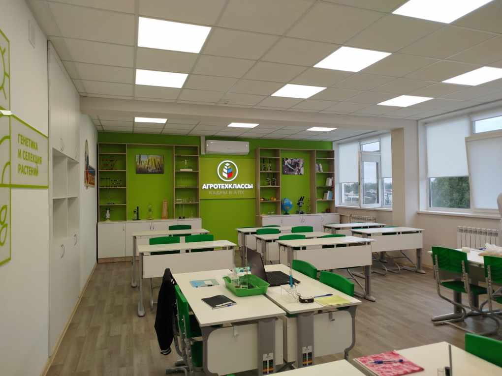 В Иртышской средней школе Омского муниципального района состоялось открытие новых агротехнических классов