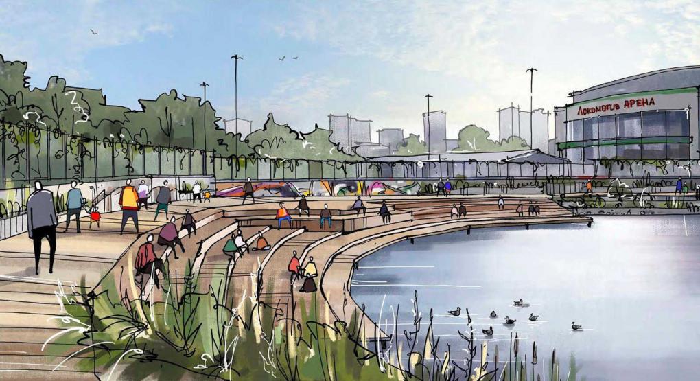 Джунгли у озера: как в Новосибирске преобразят Журинский спуск