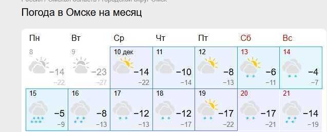 Мощный снегопад приближается к Омской области