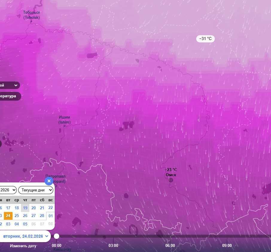 Размером с Австралию: Омскую область накроет гигантский антициклон с 40-градусными морозами