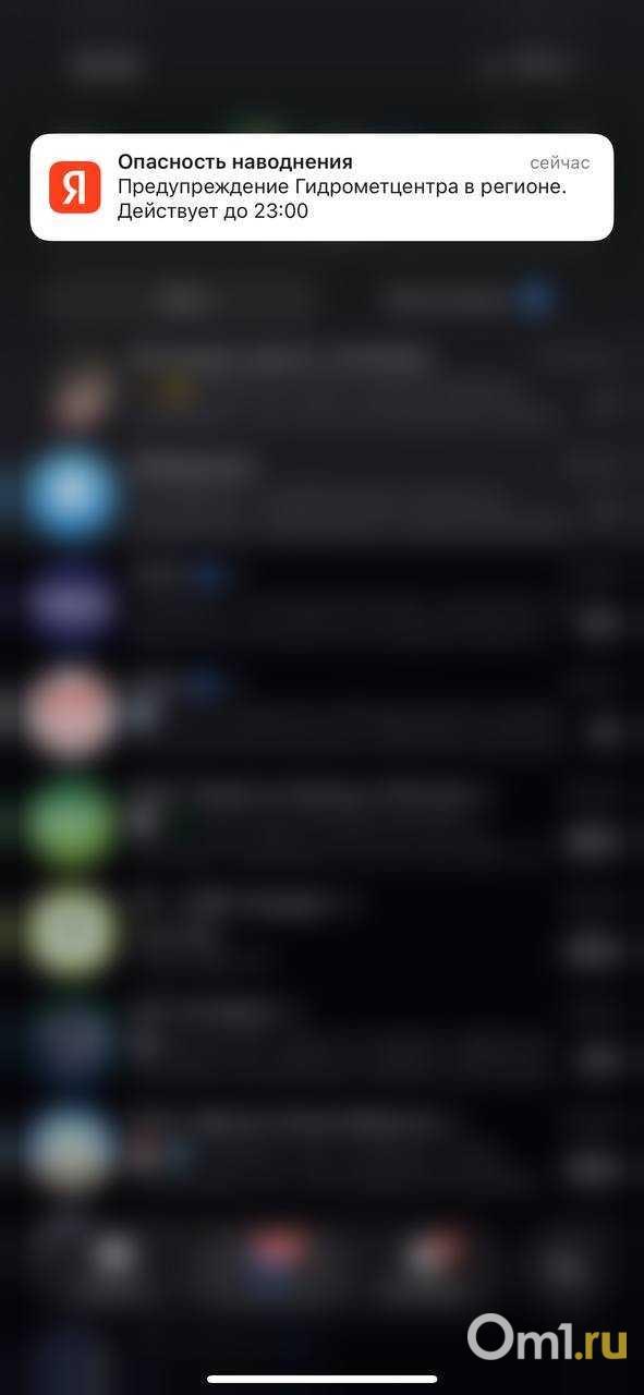 Новосибирцам 10 апреля прислали предупреждение о паводковой опасности