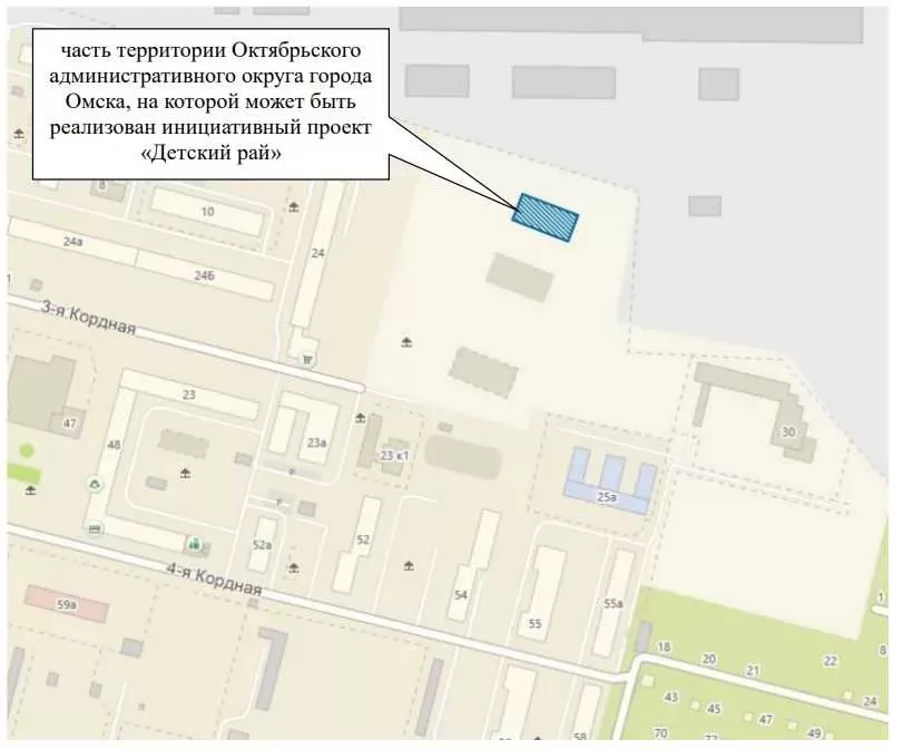 В Омске хотят благоустроить территорию в форме стула