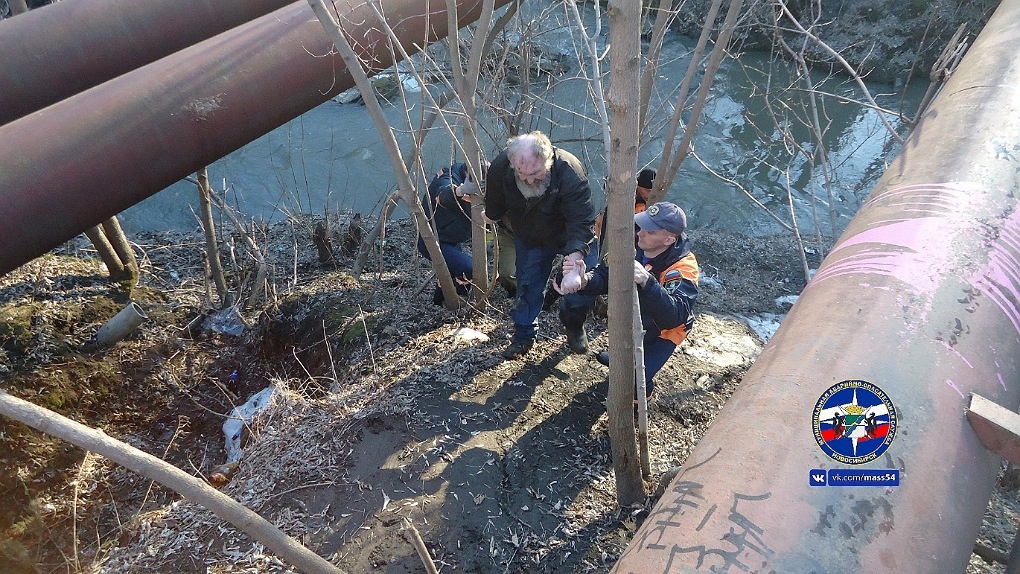Упал и не смог подняться: новосибирец провалился в глубокий овраг. ФОТО