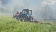 Гроза спровоцировала лесной пожар в Называевском районе