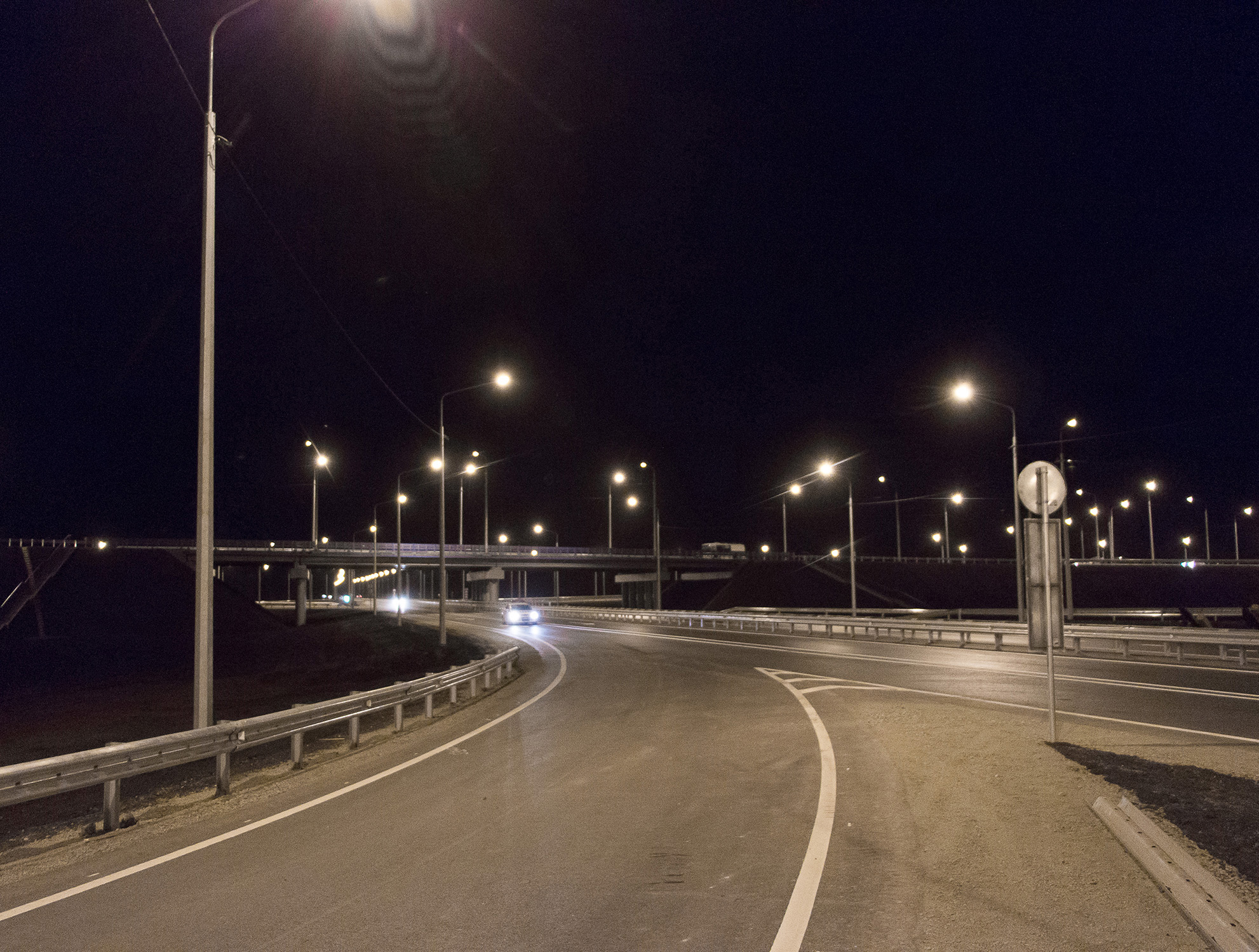 Ночная дорога Новосибирск