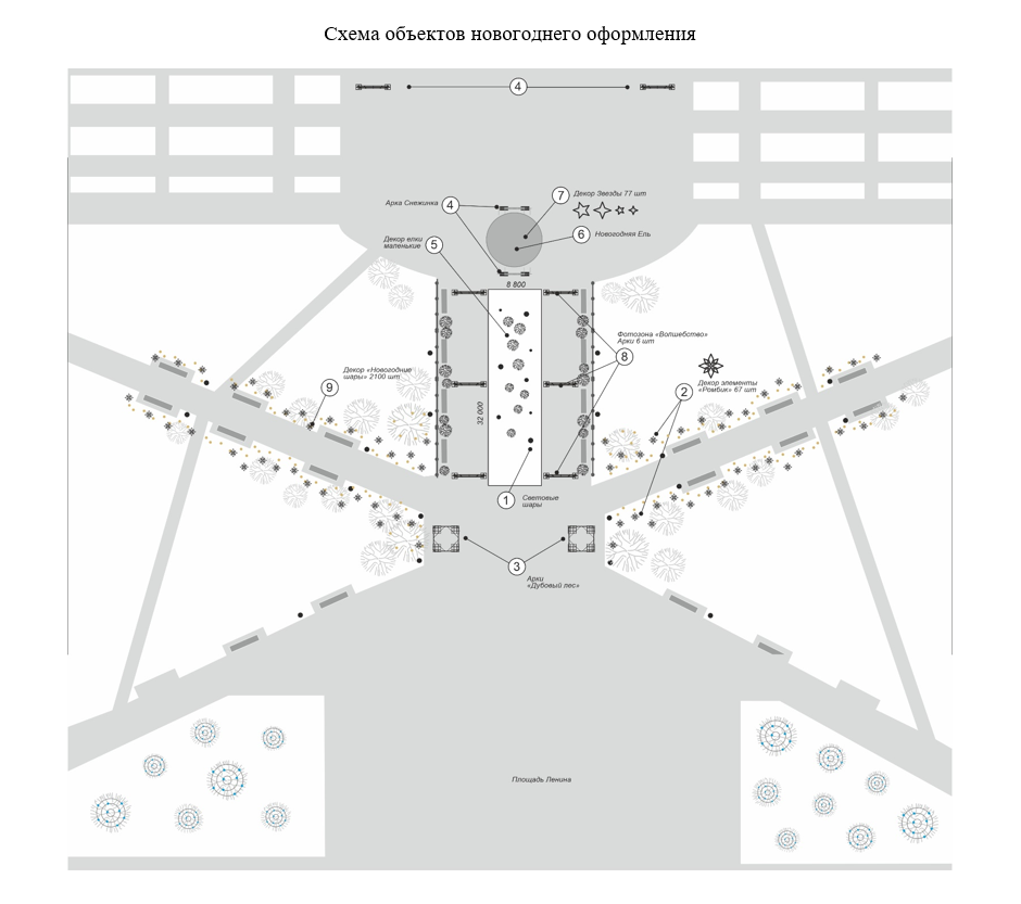 В Новосибирске установят 21-метровую новогоднюю ёлку — показываем, как она будет выглядеть
