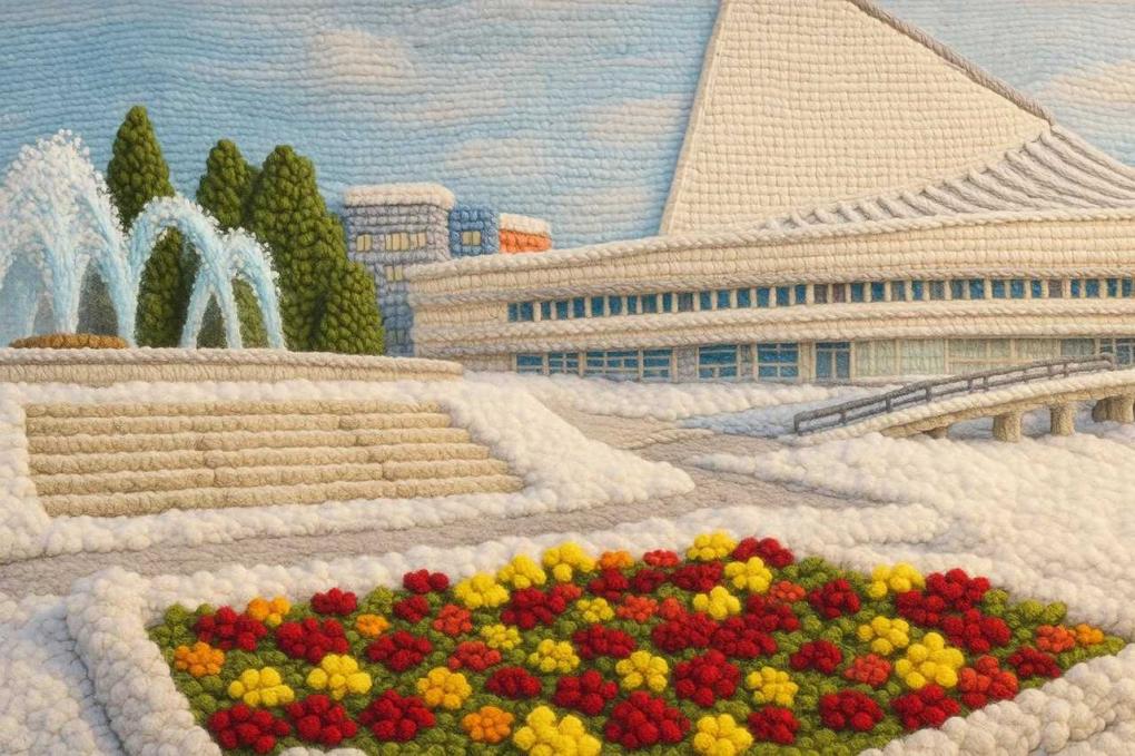 Вязаный Новосибирск: министерство культуры представило необычный взгляд на знаковые здания города