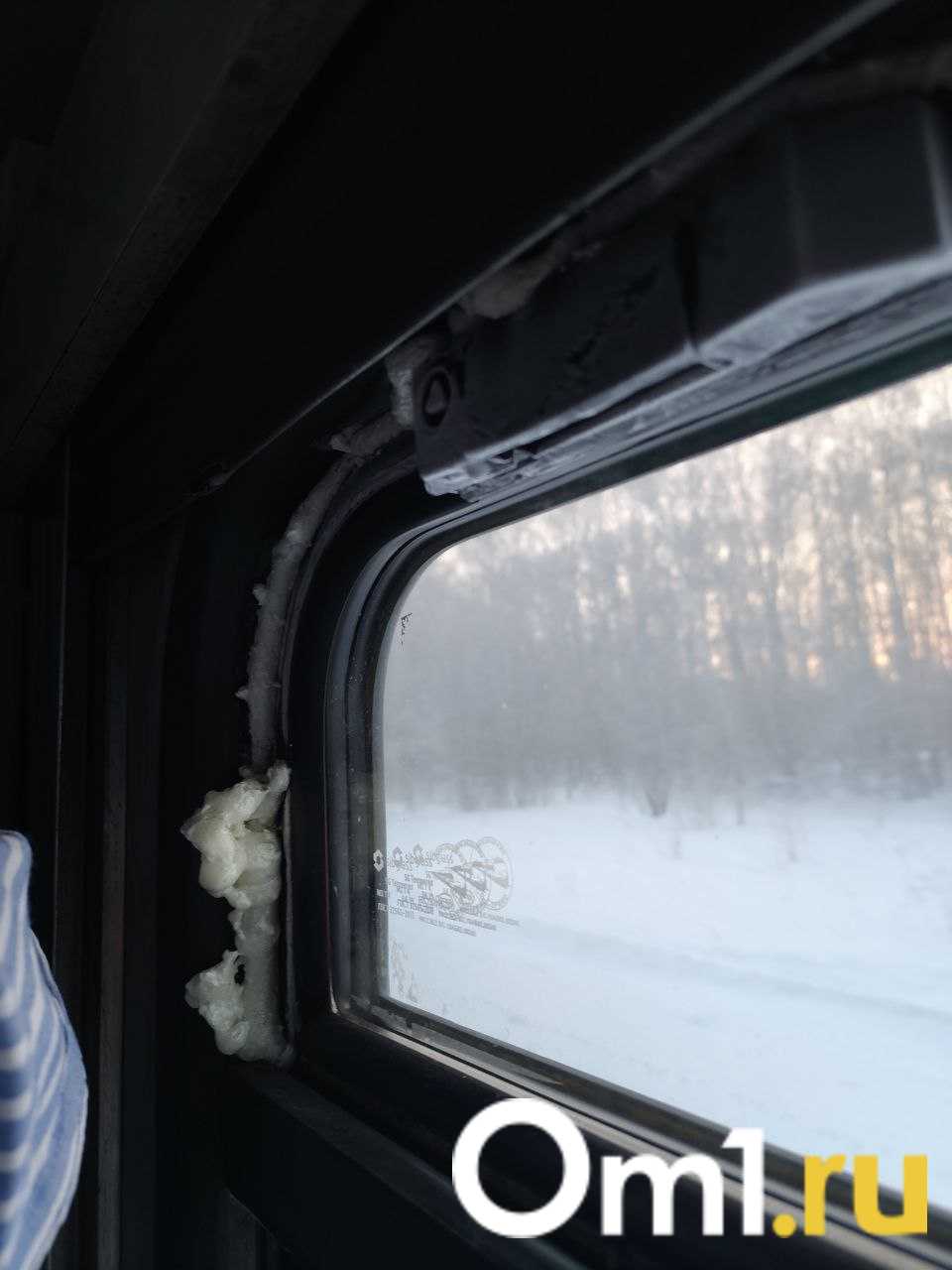 Пассажиры сообщили о заделанных монтажной пеной окнах в вагоне поезда «Новосибирск — Новокузнецк»