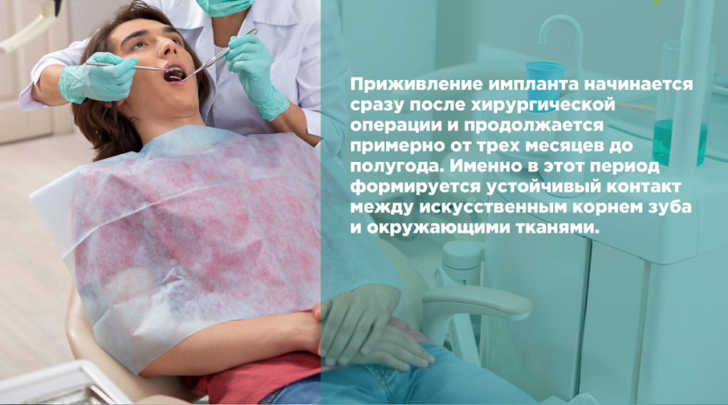 Особенности приживаемости зубных имплантов