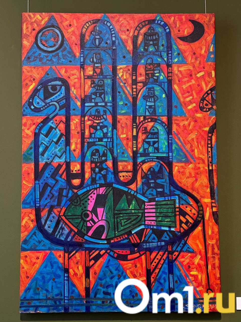 В Омске открылась выставка художника Шыгаева, вдохновлённая Чингизом Айтматовым