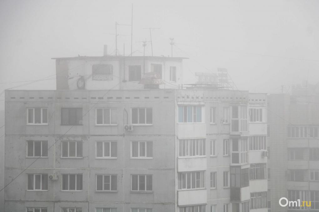 Как Омск превратился в Сайлент Хилл из-за тумана: посмотрите на это сами