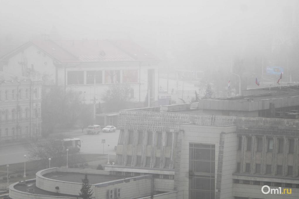 Как Омск превратился в Сайлент Хилл из-за тумана: посмотрите на это сами