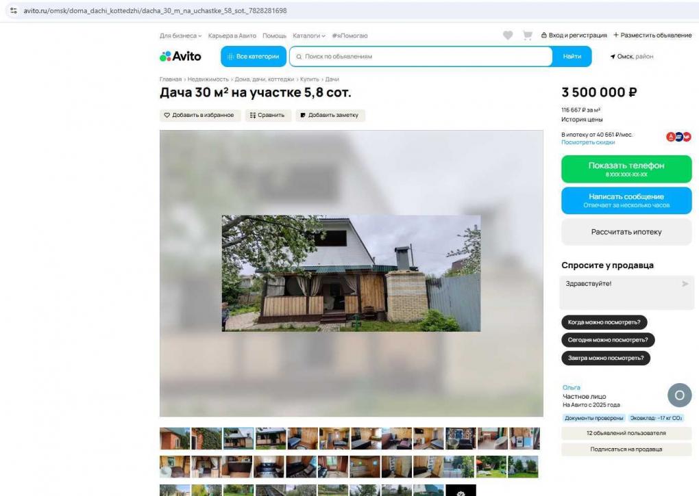 От дачи с баней до A-frame: в Омске составили подборку участков