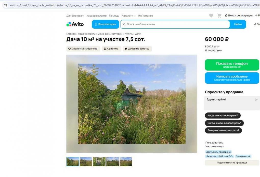 От дачи с баней до A-frame: в Омске составили подборку участков