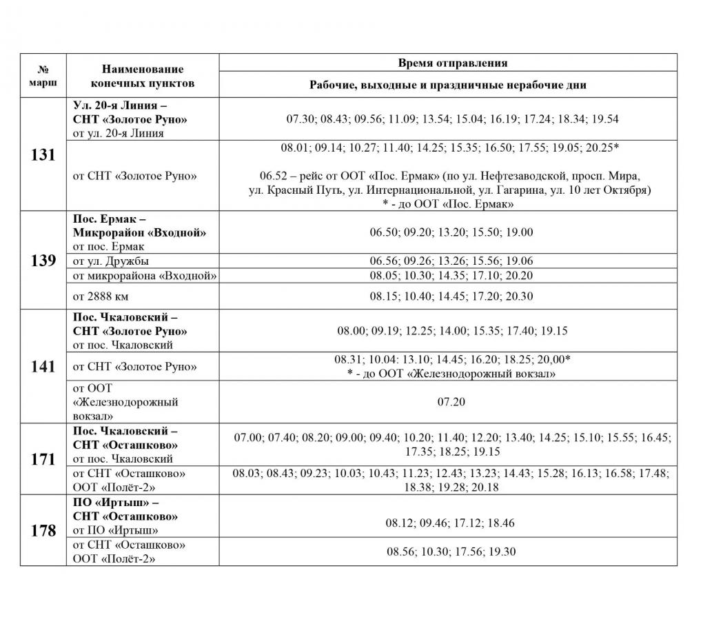 В Омске с 1 мая начинают работу сезонные дачные автобусы
