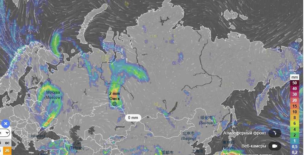 Омскую область накроет самым мощным грозовым фронтом в Евразии