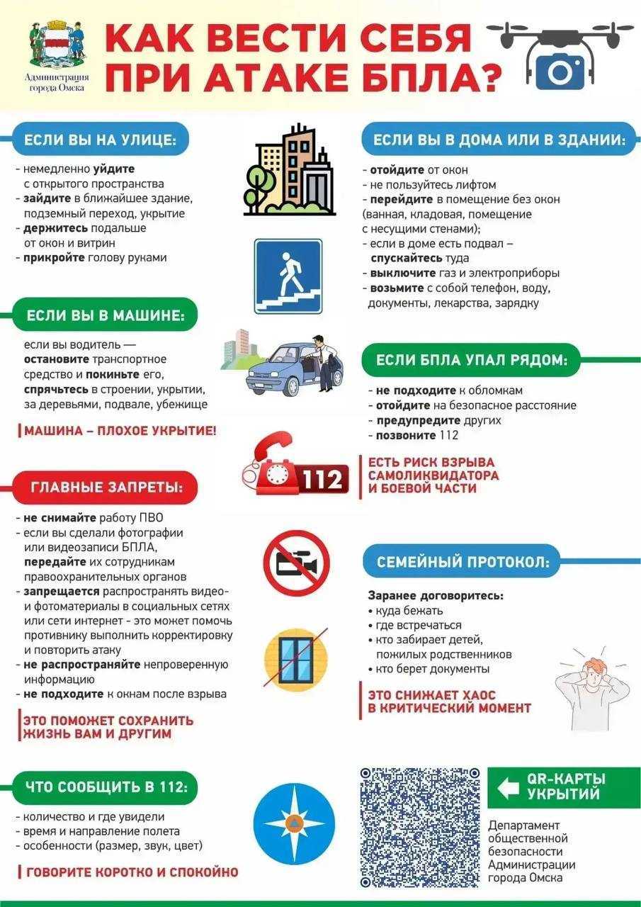 Что делать, если объявлена беспилотная опасность? Куда бежать?