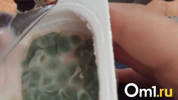 Омских школьников кормят йогуртом с плесенью и прокисшим супом