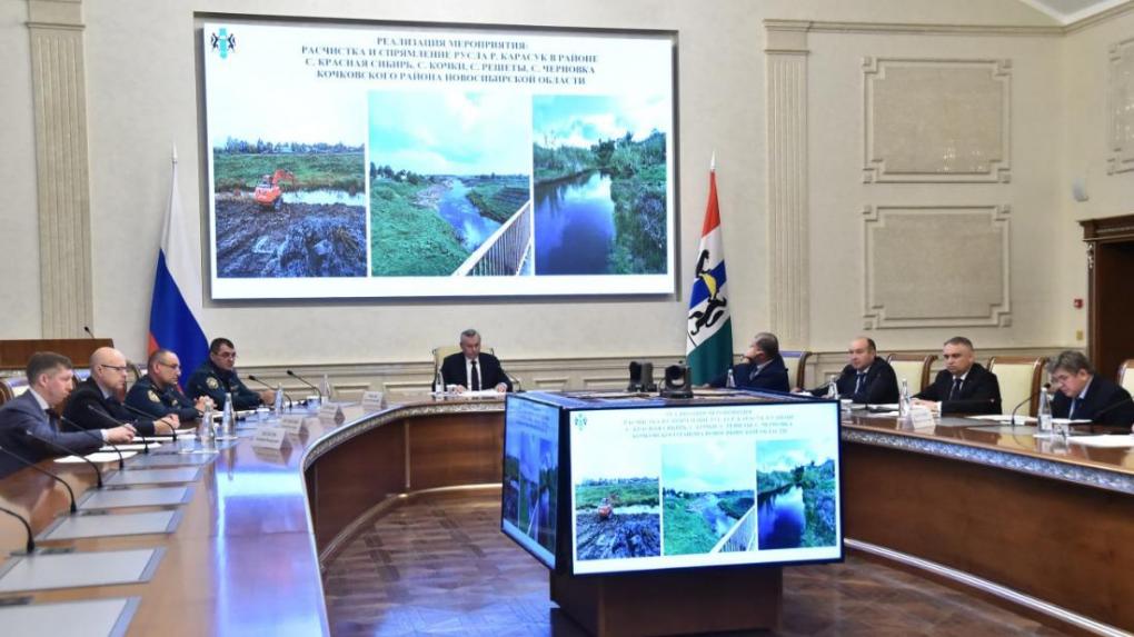 Губернатор Андрей Травников обозначил задачи по подготовке к прохождению паводка 2025 года