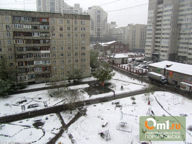 В Омске в мае выпал снег (ВИДЕО)