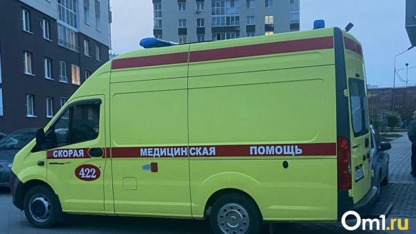 В Омске мотоциклист вместе с пассажиркой попали в ДТП