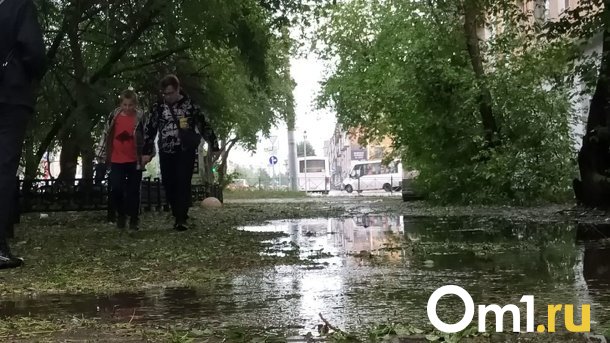 Омичей предупреждают о возможной второй волне крупного града