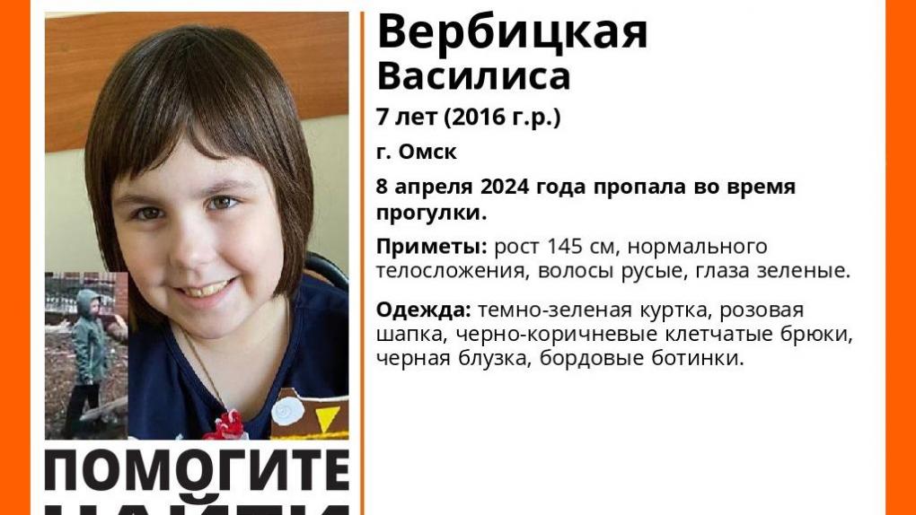 В Омске 7-летняя девочка ушла гулять и не вернулась