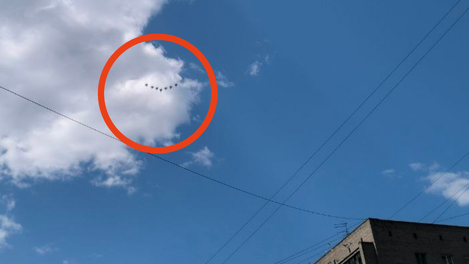 Колонну истребителей заметили над Новосибирском. ФОТО