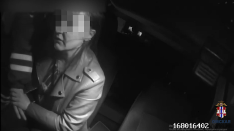 В Омской области полицейские остановили пьяную женщину на «Ниссане», которая буйно себя вела