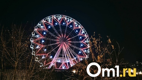 Анимационный салют и заливка в виде флага. Омичам 9 мая покажут световое шоу на колесе обозрения