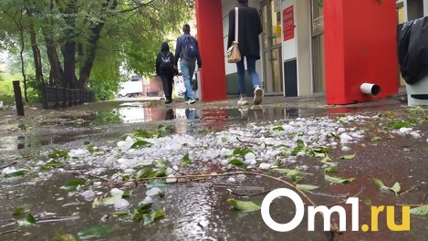 Прячьте машины: на Омскую область снова может обрушиться град и шквалистый ветер