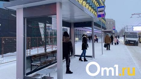 Омич поскользнулся на остановке, закатился под автобус и повредил ногу до крови
