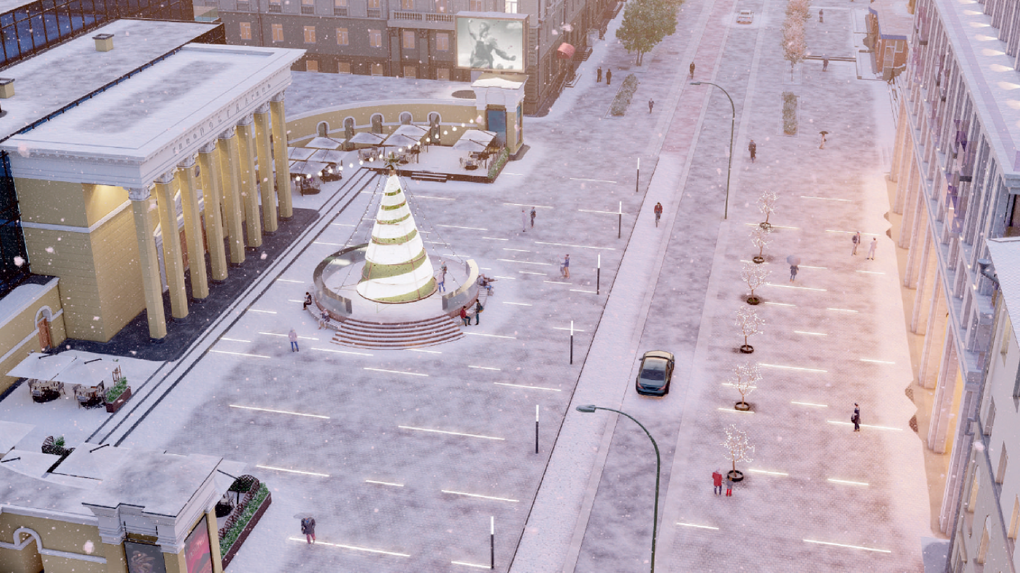 Перед кинотеатром «Победа» в Новосибирске планируют соорудить фонтан