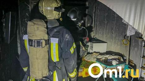 Омские пожарные спасли из горящей квартиры троих детей