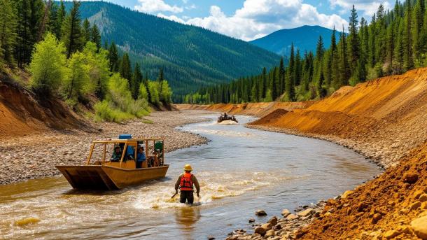 Суд приостановил добычу золота новосибирской компанией на реке в Кузбассе
