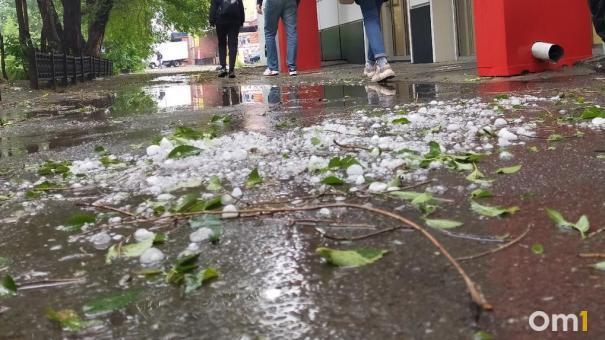 В Омск разваливается детсад, побитый градом