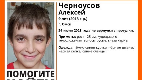 В Омске ищут мальчика, который не вернулся с прогулки домой