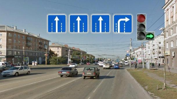 На одном из главных перекрёстков Омска увеличили количество полос