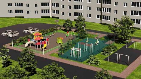 В Омске за 6 миллионов обустроят спортивно-игровую площадку с ландшафтной подсветкой