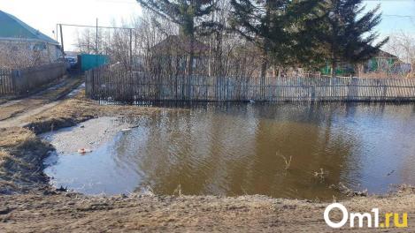 В затопленном райцентре под Омском отключили воду