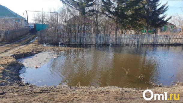В затопленном райцентре под Омском отключили воду