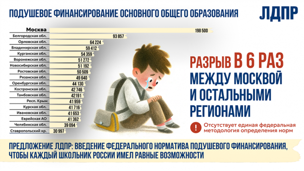 ЛДПР в Новосибирске обсуждает различия в школьном финансировании