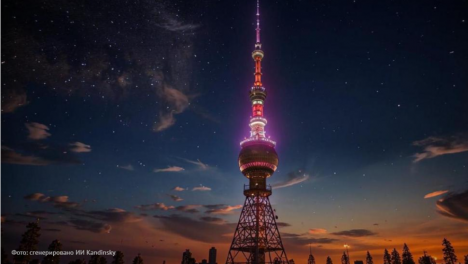 Технопром-2025: новосибирская телебашня зажглась в цветах форума