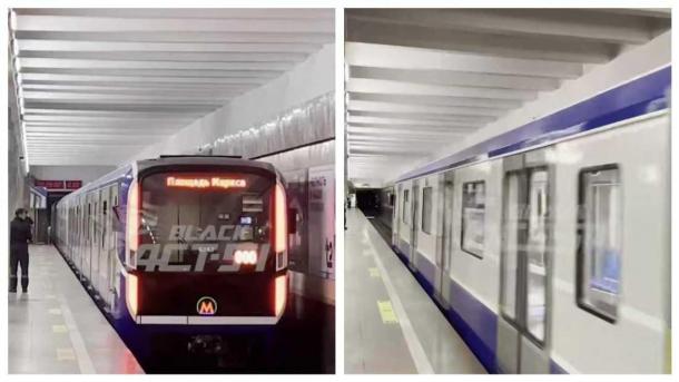 Новый состав «Ермак» проходит ночные тесты в метро Новосибирска