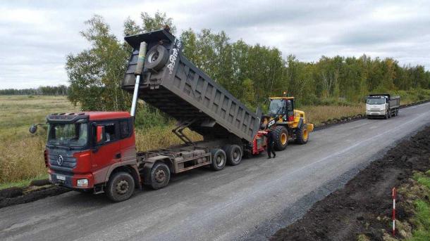В Омской области начался ремонт дороги Крутинка – Называевск