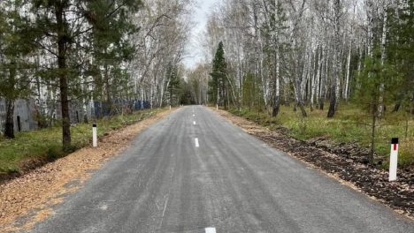 В Омской области отремонтировали дорогу к детскому лагерю