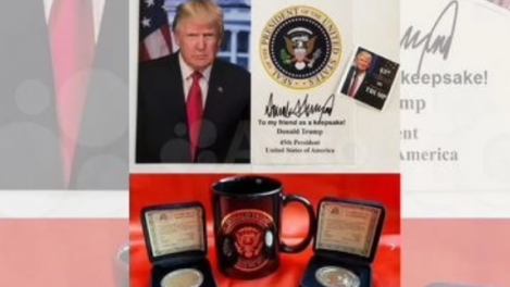 Коллекция памятных монет с изображением Дональда Трампа выставлена на продажу в Новосибирске