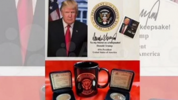 Коллекция памятных монет с изображением Дональда Трампа выставлена на продажу в Новосибирске