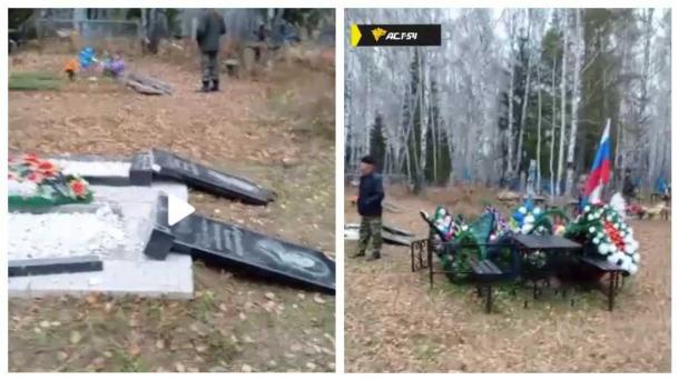 Подростки-вандалы разгромили кладбище в деревне под Новосибирском