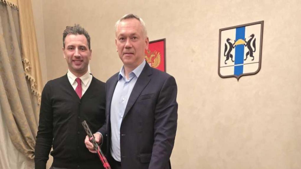 Ротенберг и Травников обсудили Кубок Первого канала КХЛ в Новосибирске